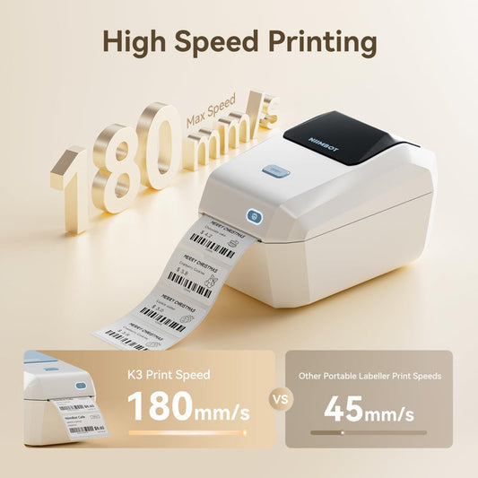 NIIMBOT K3-W - Portal Bluetooth & WIFI Label Printer Niimbot