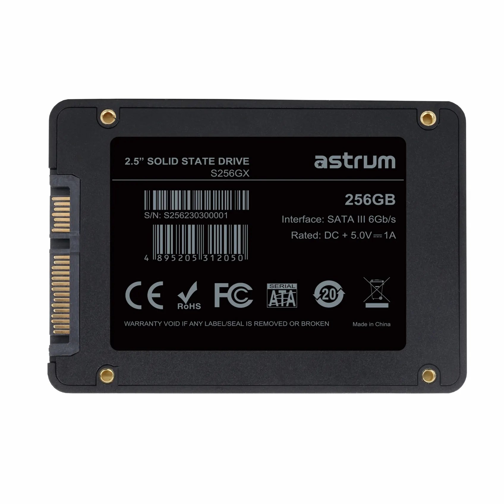 Astrum SSD 2.5" SATA III 256GB | S256GX Astrum