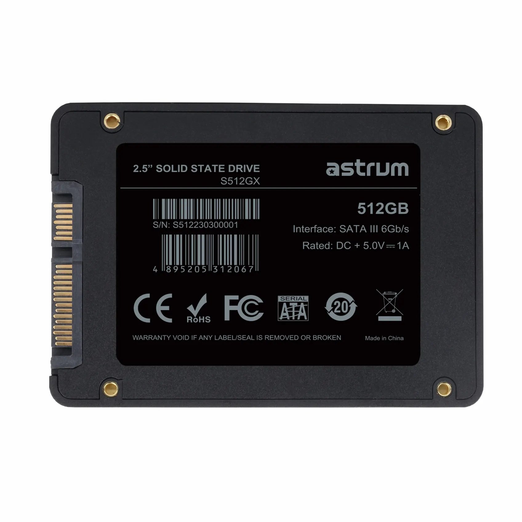 Astrum SSD 2.5" SATA III 512GB | S512GX Astrum