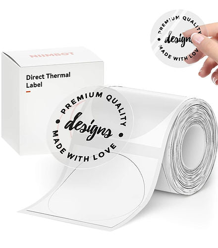 Niimbot NB214 Label Roll - 40X30mm (Transparent) | B1 / B21 / B3S  Suitable Niimbot