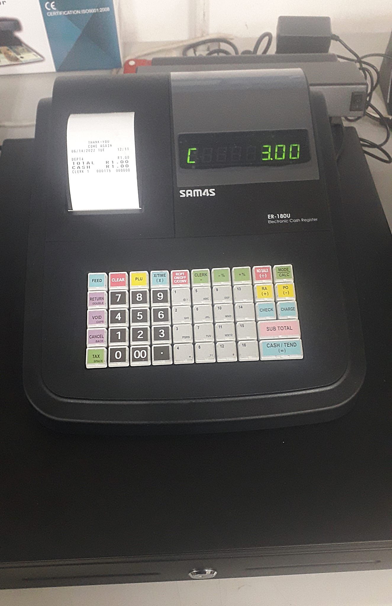 SAM4s ER 180u Cash Register TillSense Online