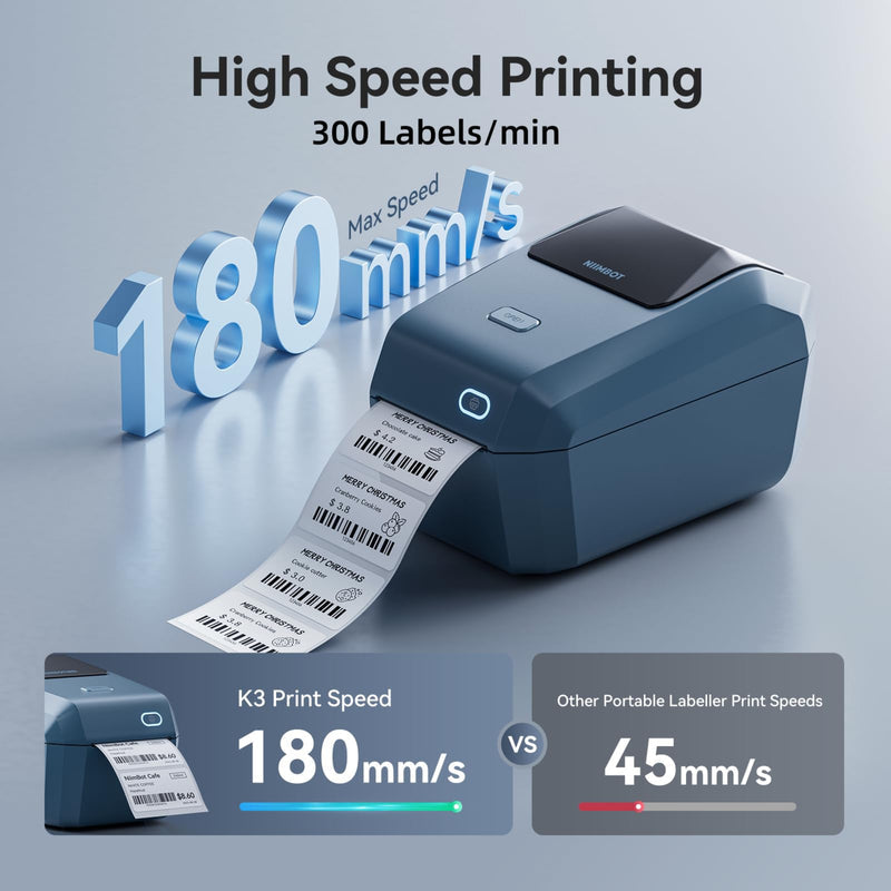 NIIMBOT K3-W - Portal Bluetooth & WIFI Label Printer Niimbot