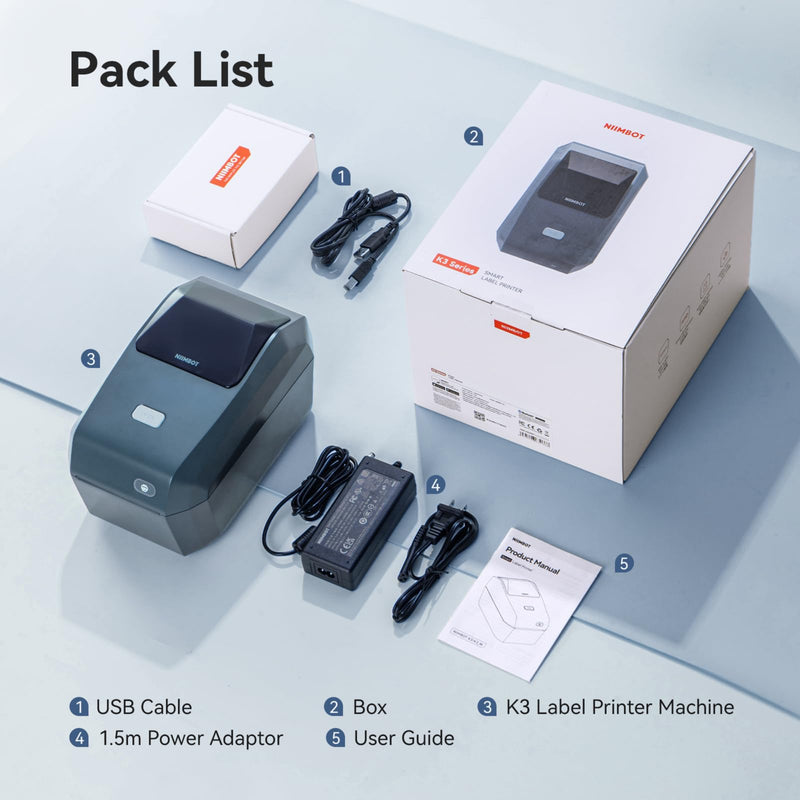 NIIMBOT K3-W - Portal Bluetooth & WIFI Label Printer Niimbot