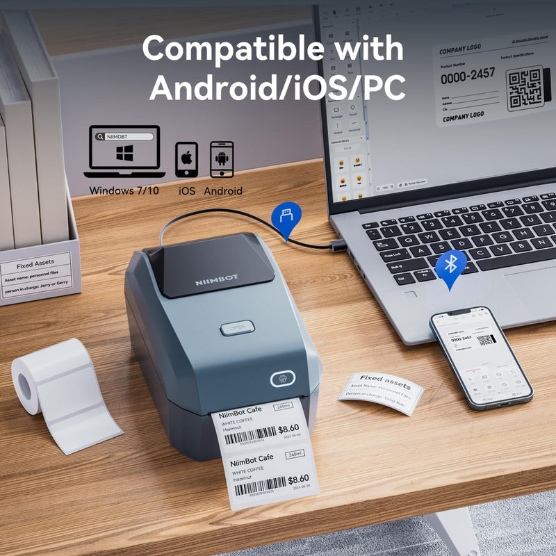NIIMBOT K3-W - Portal Bluetooth & WIFI Label Printer Niimbot