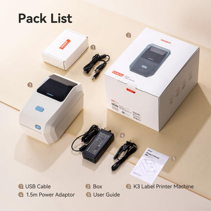 NIIMBOT K3-W - Portal Bluetooth & WIFI Label Printer Niimbot