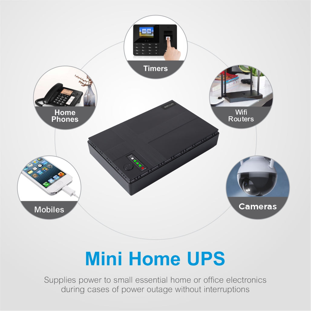 Astrum Black PB070 10400mAh 18W Mini UPS Power Bank Astrum