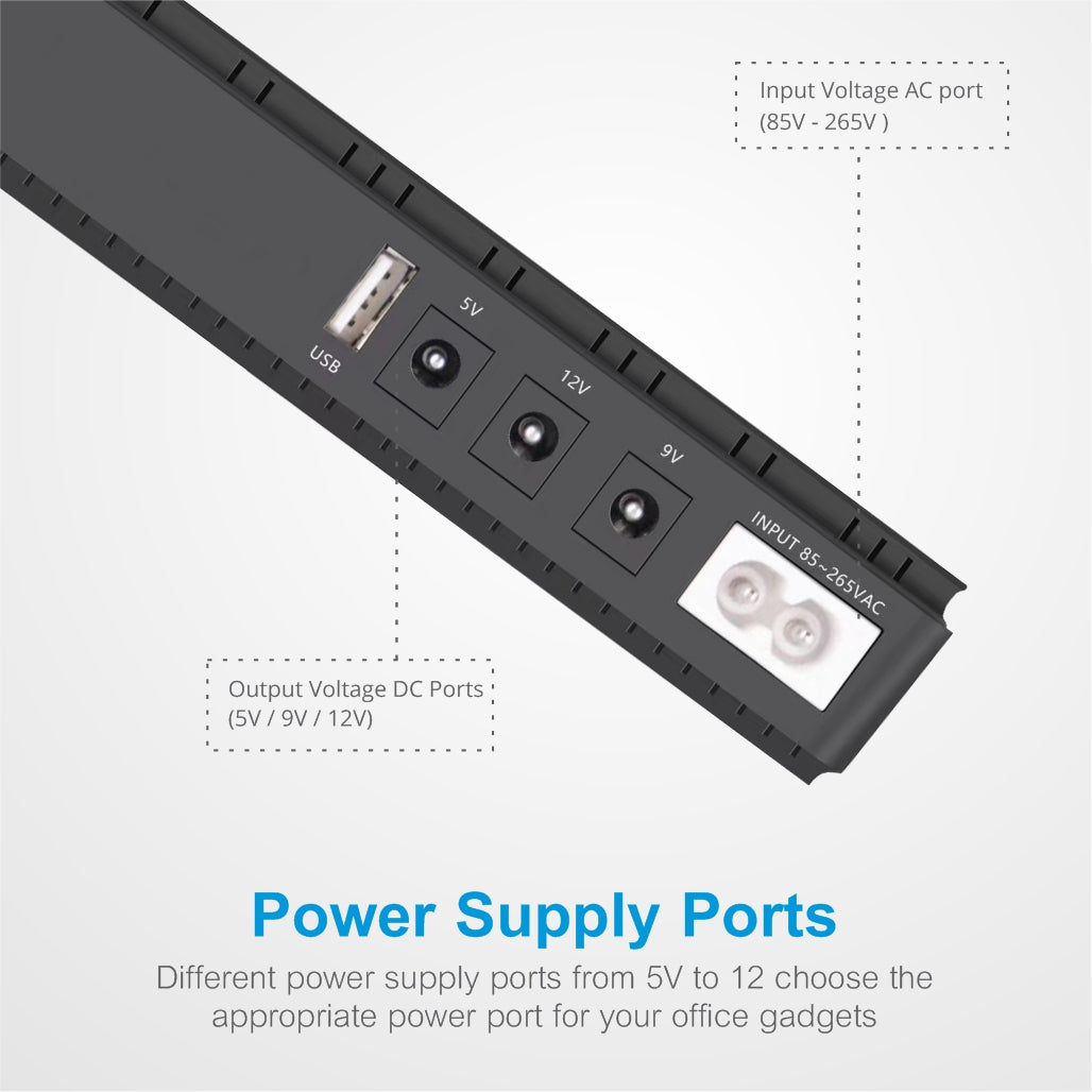 Astrum Black PB070 10400mAh 18W Mini UPS Power Bank Astrum