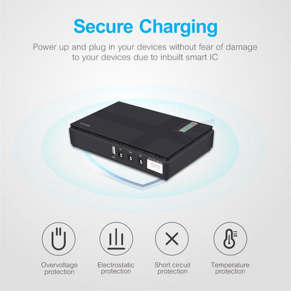 Astrum Black PB070 10400mAh 18W Mini UPS Power Bank Astrum