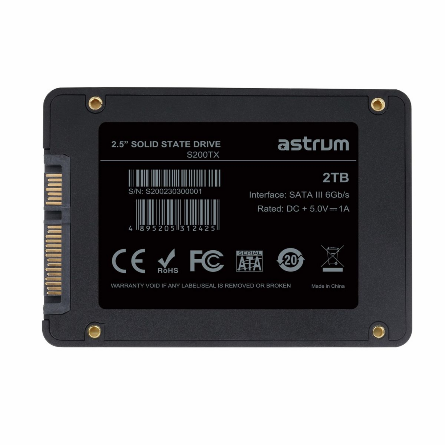 Astrum SSD  2.5" SATA III 2TB - S200TX  External Astrum